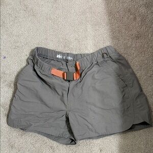 REI Gray Shorts with Orange Belt